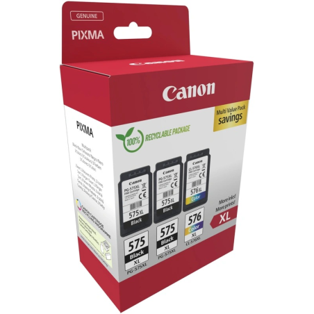 Canon PG-575XL/CL-576XL Pack de 3 cartouches d'encre originales XL
