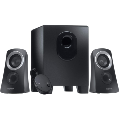 Système d'enceintes Logitech Z313 2.1 50W avec caisson 15W noir