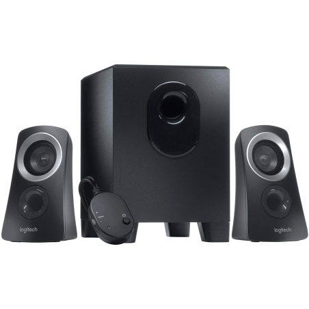 Système d'enceintes Logitech Z313 2.1 50W avec caisson 15W noir
