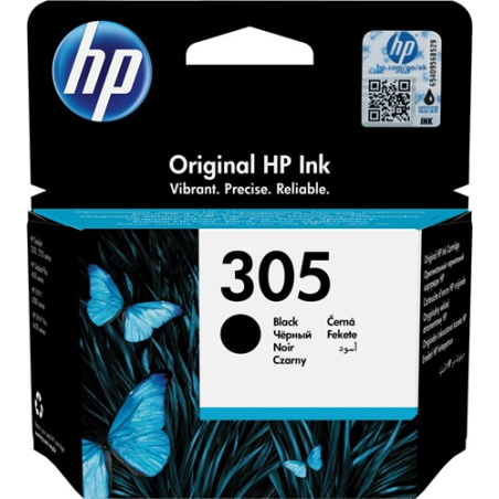 HP cartouche encre 305 noir pour impressions nettes et durables