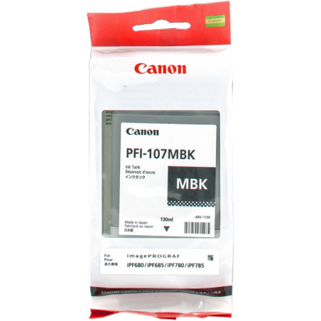 Canon Cartouche encre PFI-107mbk (6704B001) Noir mat haute qualité