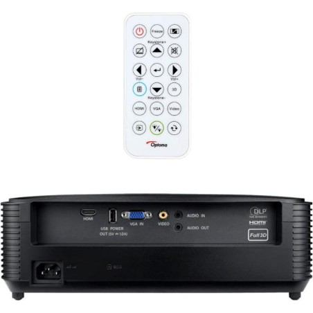 Projecteur Optoma S336 ANSI DLP SVGA - 4000 Lumens - Haut-parleur 10w - HDMI, VGA, Audio - Télécommande