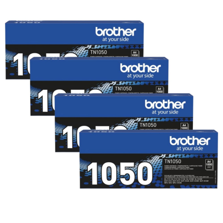 Brother Toner TN-1050 noir (Pack de 4) pour impressions nettes