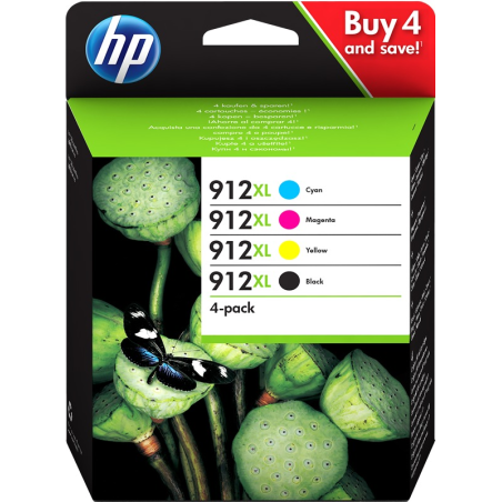 HP MultiPack 912 XL (3YP34AE) cartouches haute capacité XL