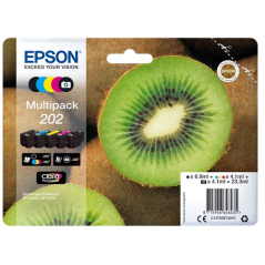 Epson Multipack 202, 5 cartouches couleur pour 1550 pages
