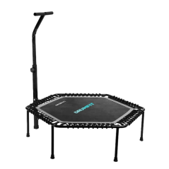 Trampoline de fitness Cecotec Drumfit Jump 1270 (127 cm) - Supporte jusqu'à 100 kg - Accessoires inclus - Pliable - Pieds