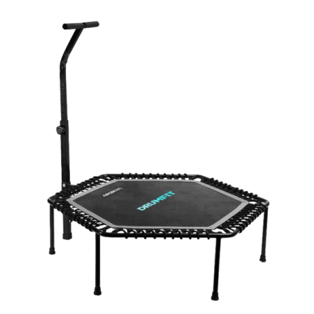 Trampoline de fitness Cecotec Drumfit Jump 1270 (127 cm) - Supporte jusqu'à 100 kg - Accessoires inclus - Pliable - Pieds