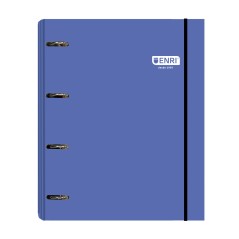 ✅ Classeur Enri A4 - Couverture Extra Rigide - 4 Anneaux - Couleur Bleu couleur bleu en stock