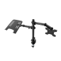 Support pivotant et inclinable pour ordinateur portable et écran/TV Coolbox MP01, 8 kg, jusqu'à 32 pouces - Noir