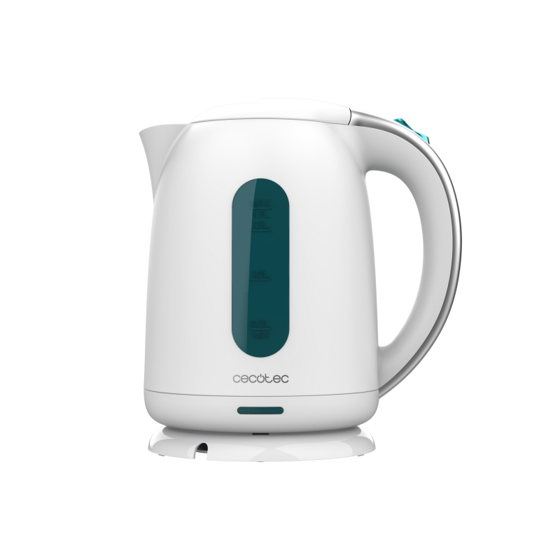 Bouilloire électrique Cecotec Thermosense 180 blanche 1,7 L - Puissance 2200 W - Sans BPA - Base pivotante à 360° - Filtre