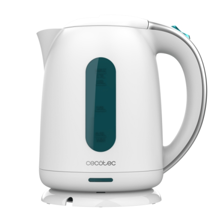Bouilloire électrique Cecotec Thermosense 180 blanche 1,7 L - Puissance 2200 W - Sans BPA - Base pivotante à 360° - Filtre