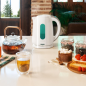 Bouilloire électrique Cecotec Thermosense 180 blanche 1,7 L - Puissance 2200 W - Sans BPA - Base pivotante à 360° - Filtre