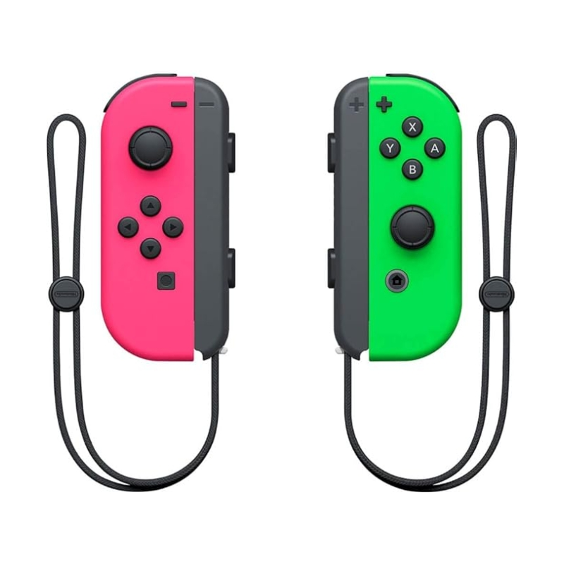 Ensemble de manettes Joy-Con Nintendo (gauche/droite) pour Nintendo Switch - Jusqu'à 20 heures d'autonomie - Vibrations HD