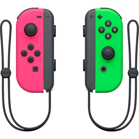 Ensemble de manettes Joy-Con Nintendo (gauche/droite) pour Nintendo Switch - Jusqu'à 20 heures d'autonomie - Vibrations HD