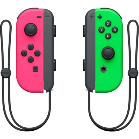 Ensemble de manettes Joy-Con Nintendo (gauche/droite) pour Nintendo Switch - Jusqu'à 20 heures d'autonomie - Vibrations HD