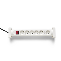 Multiprise Salicru SPS SAFE 6S, protections électriques actives de dernière génération - 6 prises Schuko - Blanche