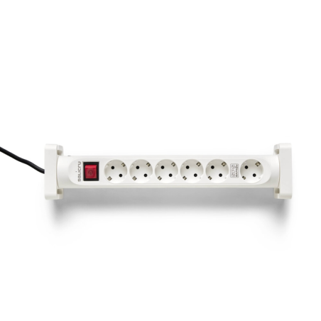 Multiprise Salicru SPS SAFE 6S, protections électriques actives de dernière génération - 6 prises Schuko - Blanche