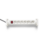 Multiprise Salicru SPS SAFE 6S, protections électriques actives de dernière génération - 6 prises Schuko - Blanche
