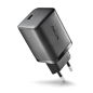 Chargeur mural universel GaN NGS Bud 65 W ultra-rapide – USB-C PD et PPS – Câble USB-C 1,5 m – Noir