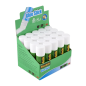 LOT de 20 Présentoir Scotch de 20 bâtons de colle solide de 21 g - Couleur transparente