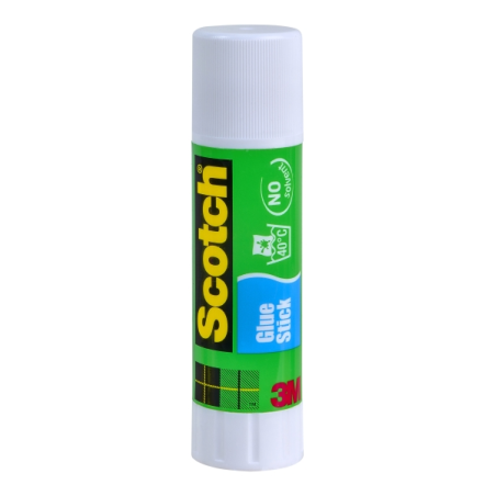 LOT de 20 Présentoir Scotch de 20 bâtons de colle solide de 21 g - Couleur transparente