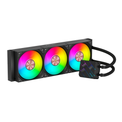 Kit de refroidissement liquide Abysm Oceanic TIDE 360 ARGB - 3 ventilateurs 120 mm - Éclairage ARGB - Pompe 2 500 tr/min