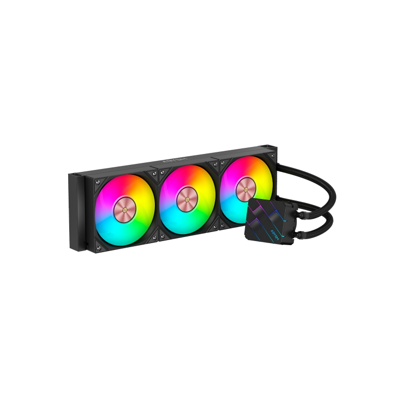 Kit de refroidissement liquide Abysm Oceanic TIDE 360 ARGB - 3 ventilateurs 120 mm - Éclairage ARGB - Pompe 2 500 tr/min