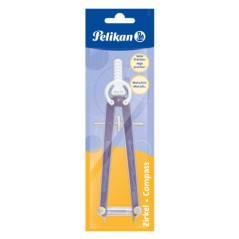 ✅ Pelikan Compas en métal avec roue de précision – Fils de rechange inclus couleur bleu en stock