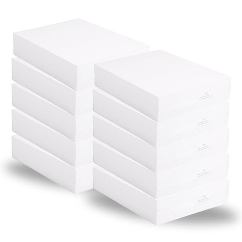Lot de 10 ramettes - 5 000 feuilles de papier pour imprimante et photocopieuse, (10 x 500 feuilles), A4, 80 g/m², blanc