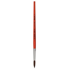 ✅ Pinceau Pelikan Série 23 N°9 - Pointe Ronde en Poils de Poney Naturels - Manche en Bois Verni - Virole en Al en stock