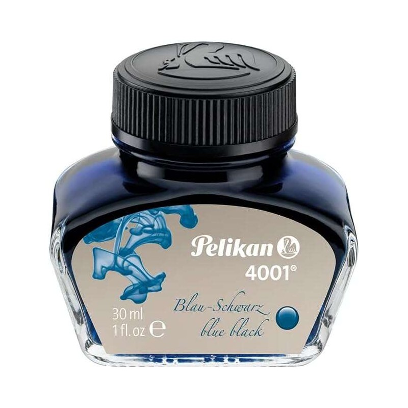 Encre stylo plume Pelikan 4001 bleu noir 30 ml