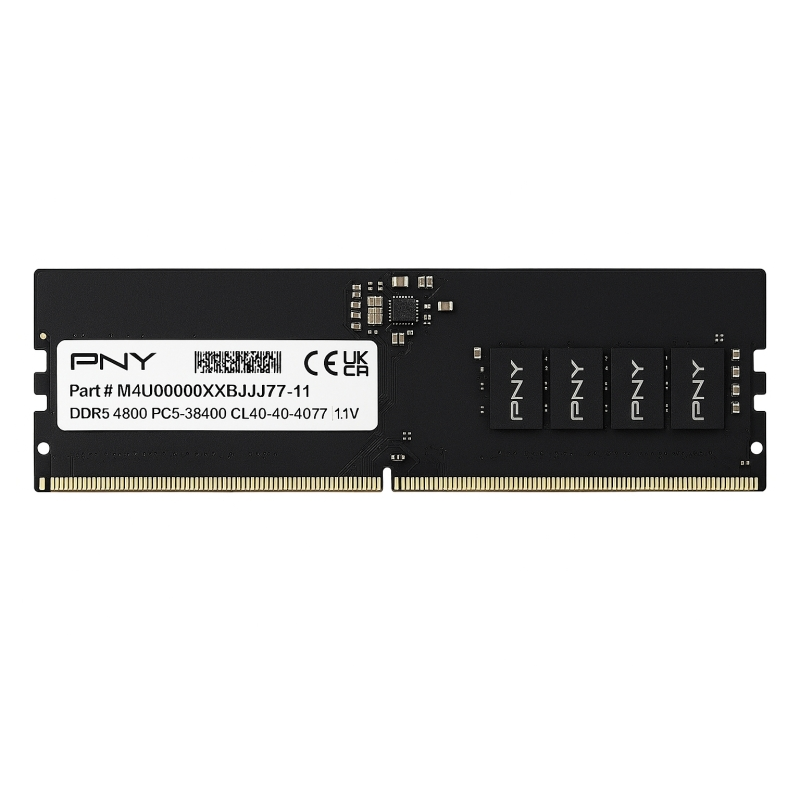 Mémoire RAM haute performance PNY DDR5 16 Go 4800 MHz CL40