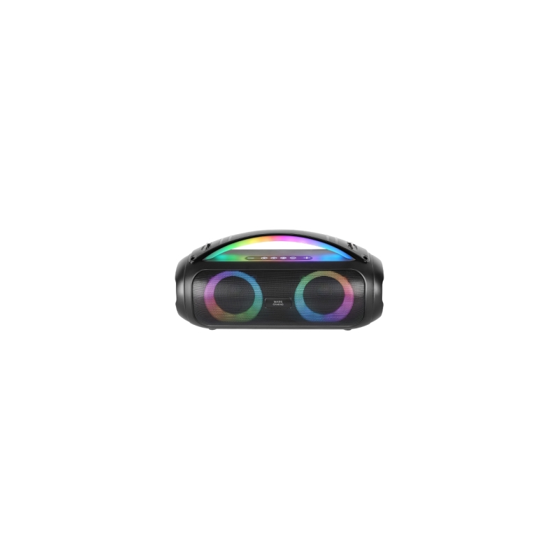 Enceinte Bluetooth Mars Gaming MS-PULSE 50W - Lumières RGB - Batterie 5000 mAh - Microphone intégré - Noire