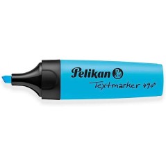 Surligneur bleu Pelikan capuchon noir