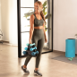 Ensemble d'haltères Cecotec DrumFit 123 en néoprène - Haltères de 1, 2 et 3 kg - Support inclus - Antidérapant - Hexagonal