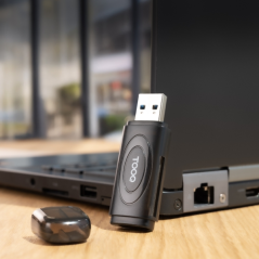 Lecteur de cartes Tooq USB-A 3.0 - Compatible SD, Micro SD et TF - Noir