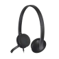 Casque Logitech H340 avec Microphone USB - Microphone Pliable - Arceau Ajustable - Oreillettes Rembourrées - Câble 1,80m