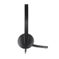 Casque Logitech H340 avec Microphone USB - Microphone Pliable - Arceau Ajustable - Oreillettes Rembourrées - Câble 1,80m