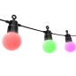 Guirlande lumineuse LED RGB Hama Smart pour extérieur - Longueur : 8 m - Indice de protection IP44 - Wi-Fi - Flexible - Câble