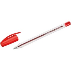 stylo bille rouge Pelikan transparent