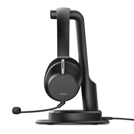 Casque Hama BT-900 avec microphone omnidirectionnel - Bluetooth - Arceau réglable - Portée de 10 m - Pliable - Prise jack 3,5