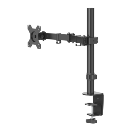 Support de bureau Hama avec bras articulé pour écrans de 13" à 32" - Capacité de charge : 10 kg - Rotation à 180° - Inclinaison