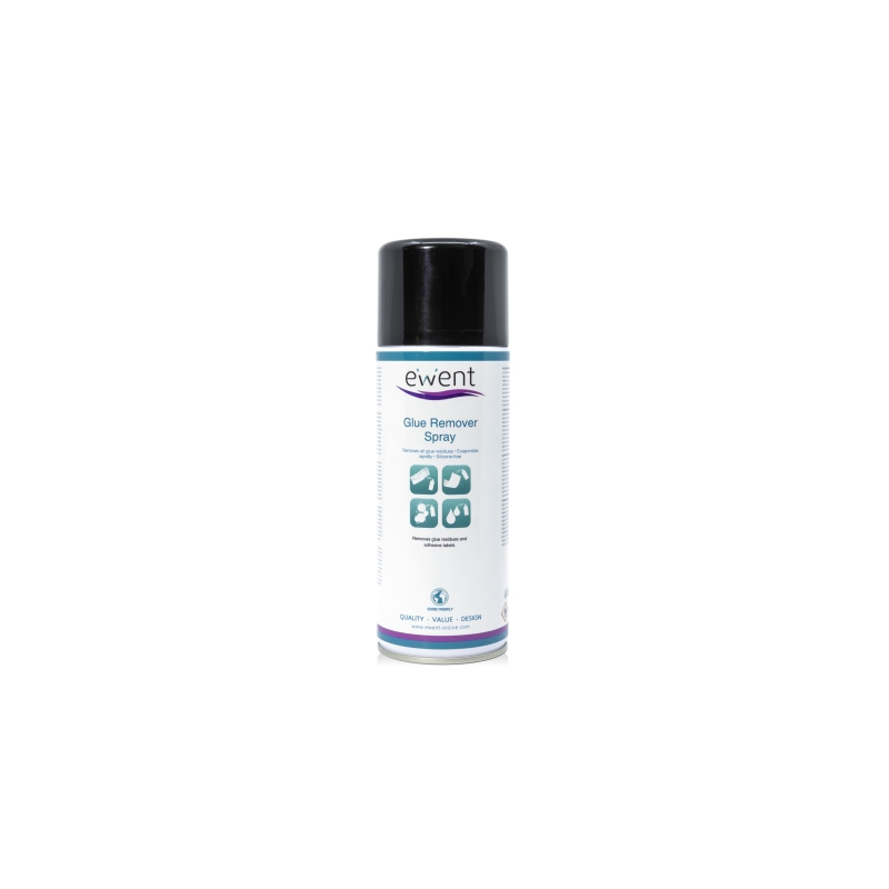 Spray dissolvant d'adhésif Ewent - Élimine facilement les résidus d'adhésif et de colle - Transparent