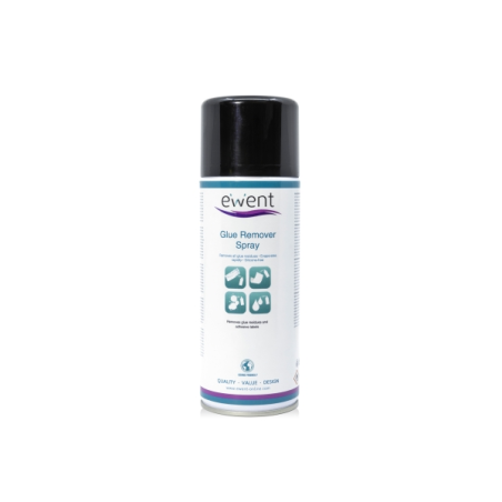 Spray dissolvant d'adhésif Ewent - Élimine facilement les résidus d'adhésif et de colle - Transparent