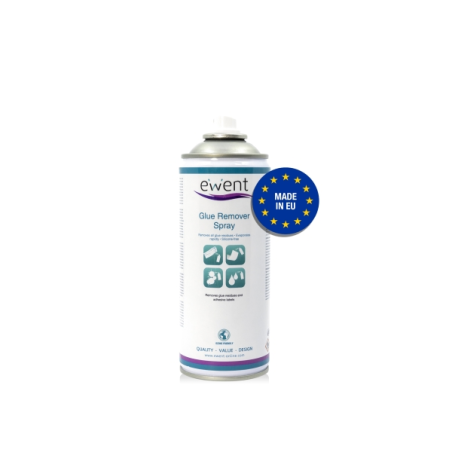Spray dissolvant d'adhésif Ewent - Élimine facilement les résidus d'adhésif et de colle - Transparent