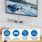 Commutateur HDMI 3 vers 1 Ewent Switch - Résolution 4K - Télécommande - Câble d'alimentation et IR inclus - Noir