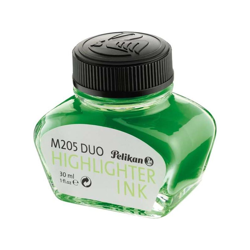 Encre stylo plume Pelikan 4001 vert fluorescent 30ml