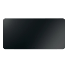 Sous-main Leitz grand format 80 x 40 cm - Épaisseur 2 mm - Antidérapant - Imperméable - Noir