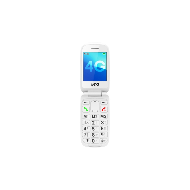 Téléphone portable senior SPC Harmony 2 4G - Grandes touches - Radio FM - Bouton SOS - 3 mémoires directes - Lampe torche