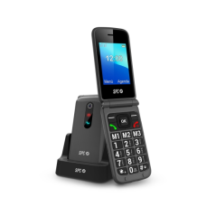 Téléphone portable SPC Stella 3 Flip pour seniors - Bouton SOS - Grandes touches et boutons - Aide à distance intelligente